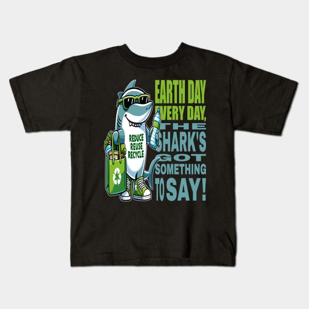 Earth Day Every Day: Grow Green Kids T-Shirt by maknatess